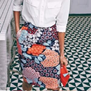 Boden Floral Women's Straight Skirt - Multicolor, size 18